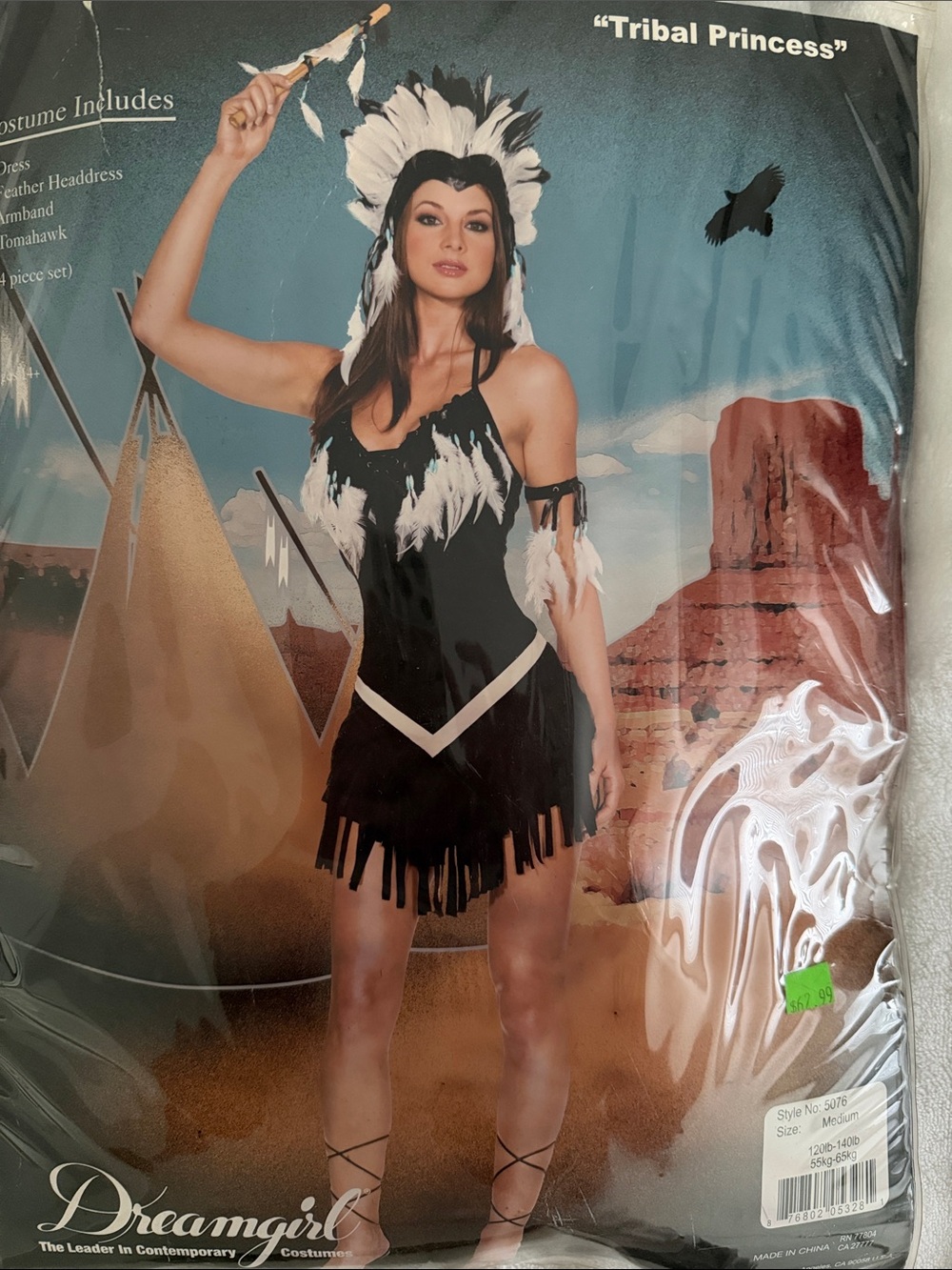 Dreamgirl Black & White Feather Halter Fringe Dress